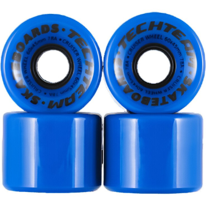 Колеса TECH TEAM 52х32, 95А, 70% отскок, 4шт. Круглые (для скейта) wheels round 52х32