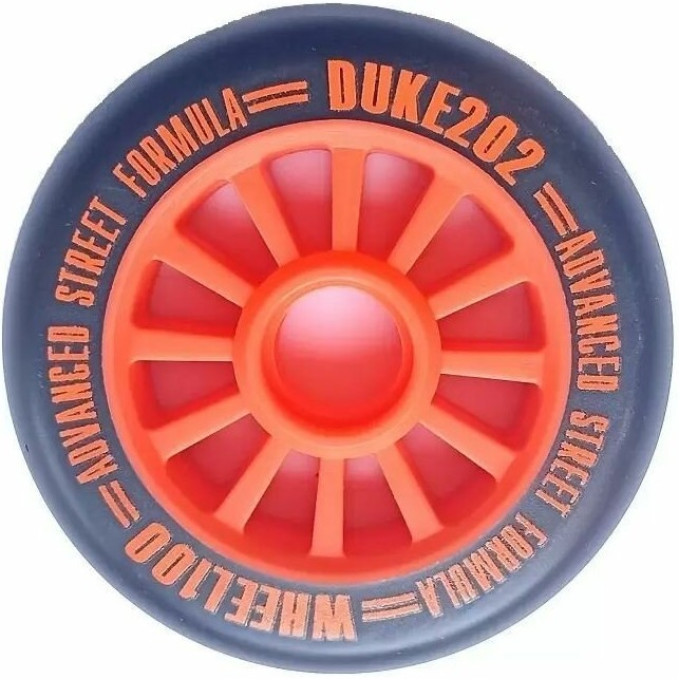 Колесо для самоката TECH TEAM DUKE 202, 100*24 мм, оранжевый, без подшипника