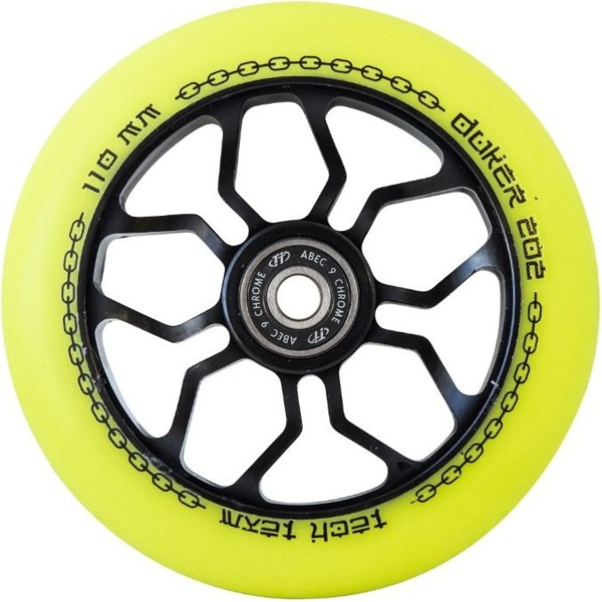 Колесо для самоката TECH TEAM DUKER 202, 110*24 мм, light green