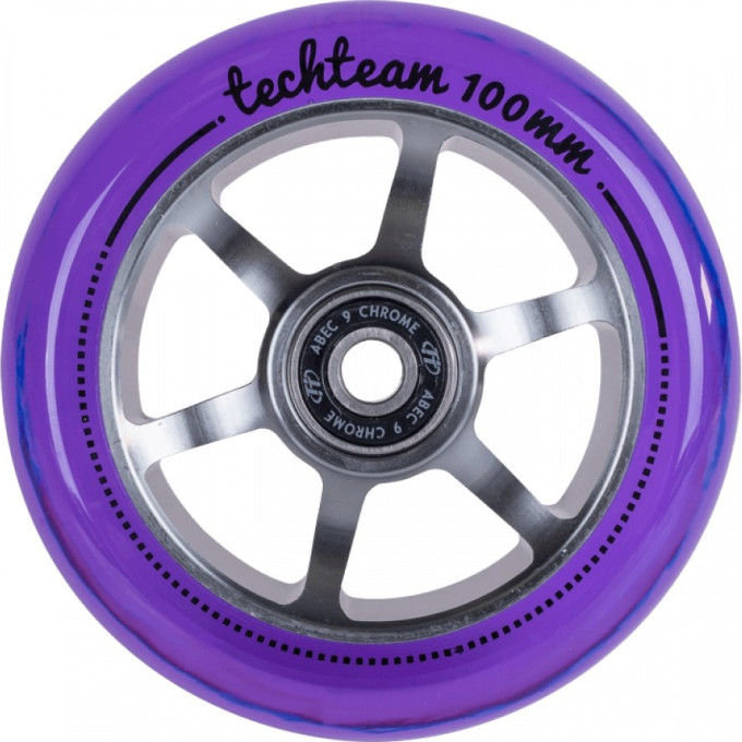 Колесо для самоката TECH TEAM X-TREME 100*24мм 6S purple
