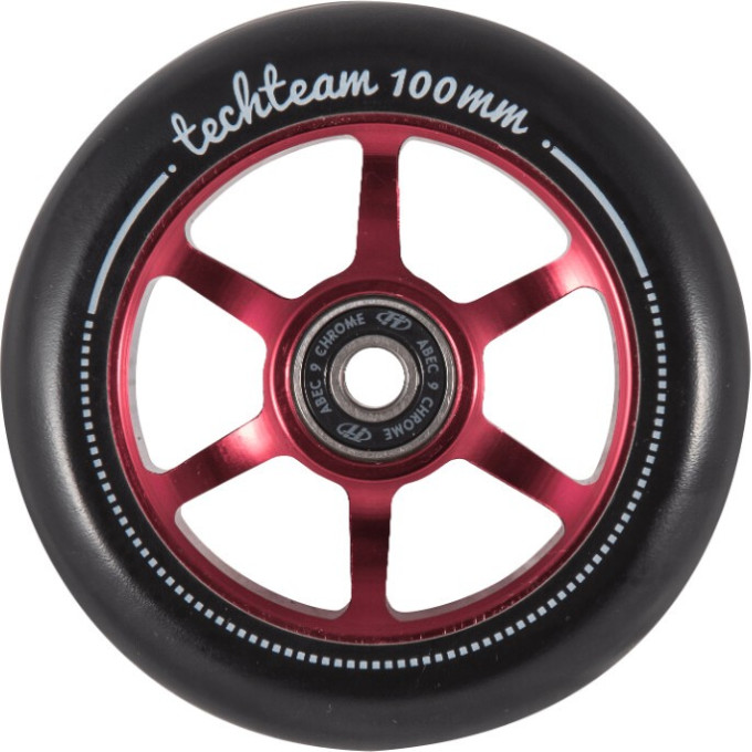Колесо для самоката TECH TEAM X-TREME 100*24мм 6S red