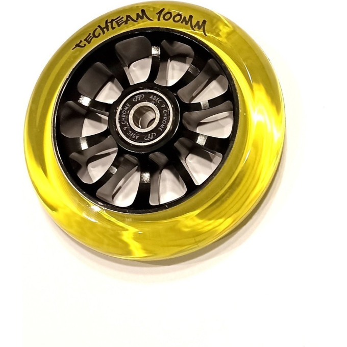 Колесо для самоката TECH TEAM X-TREME 100*24мм Winner, yellow transparent