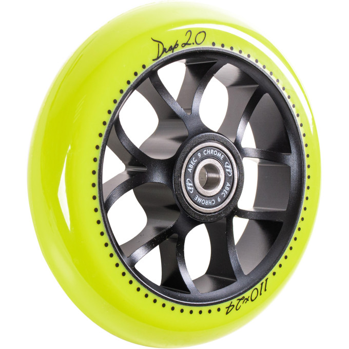 Колесо для самоката TECH TEAM X-TREME 110*24 мм Drop, Y-AW01P, yellow
