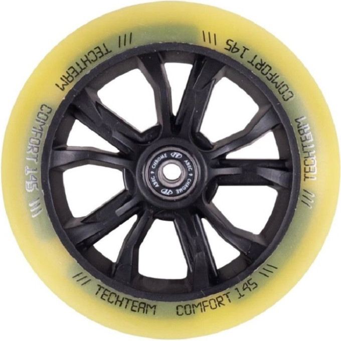 Колесо TECH TEAM COMFORT 145 yellow ABEC - 9