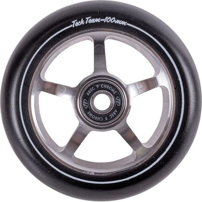 Колесо TECH TEAM для самоката X-Treme 100*24мм 5 star grey