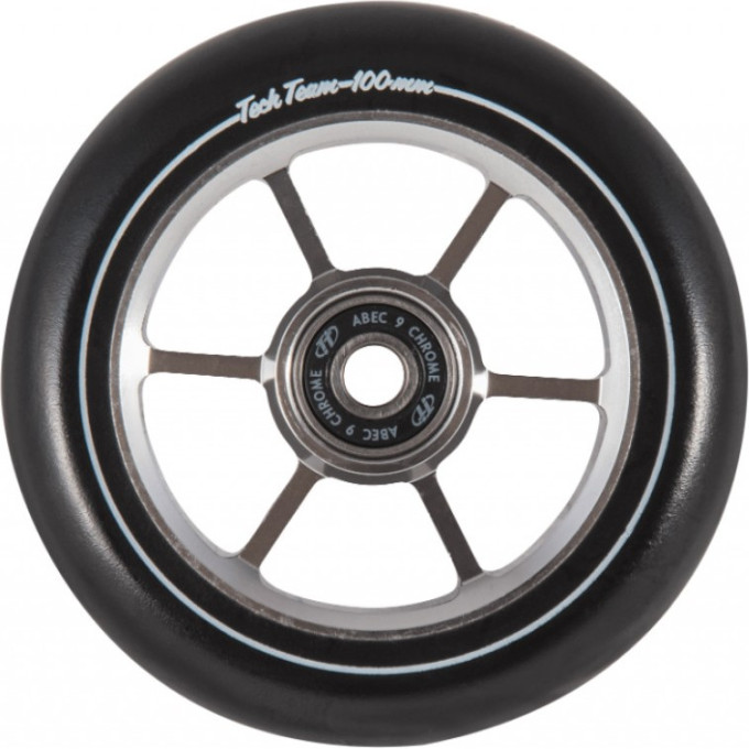 Колесо TECH TEAM для самоката X-Treme 100*24мм 6RT, grey