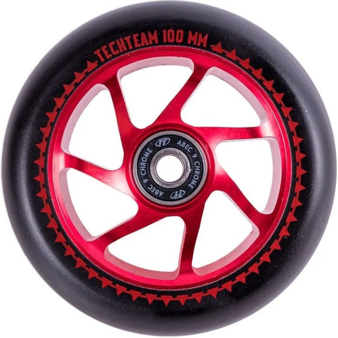 Колесо TECH TEAM для самоката X-Treme 100*24мм 7W, black