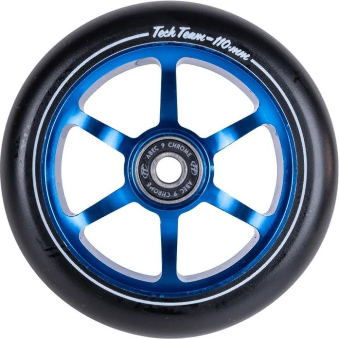 Колесо TECH TEAM для самоката X-Treme 110*24мм 6ST(CHIMERA), blue