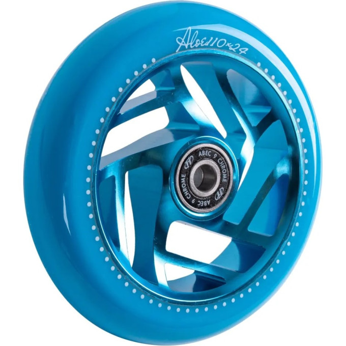 Колесо TECH TEAM для самоката X-Treme 110*24мм, Aloe, blue