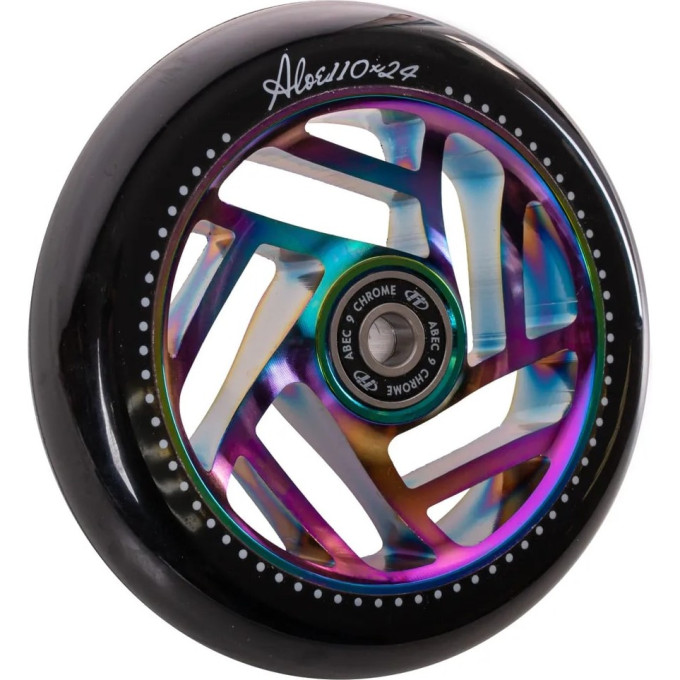 Колесо TECH TEAM для самоката X-Treme 110*24мм, Aloe, neochrome