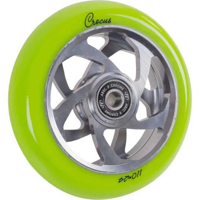 Колесо TECH TEAM для самоката X-Treme 110*24мм, Crocus, green