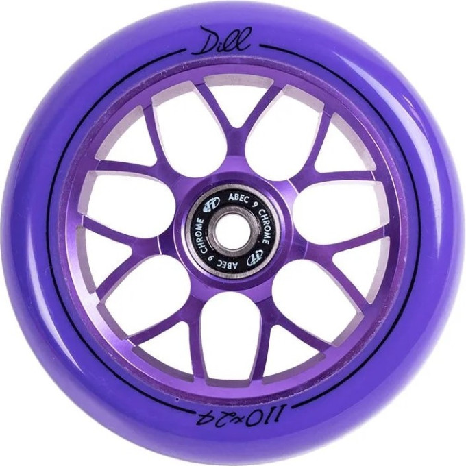 Колесо TECH TEAM для самоката X-Treme 110*24мм, Dill, purple