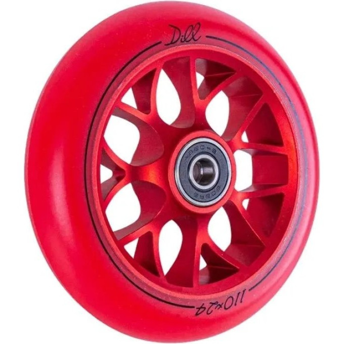 Колесо TECH TEAM для самоката X-Treme 110*24мм, Dill, red
