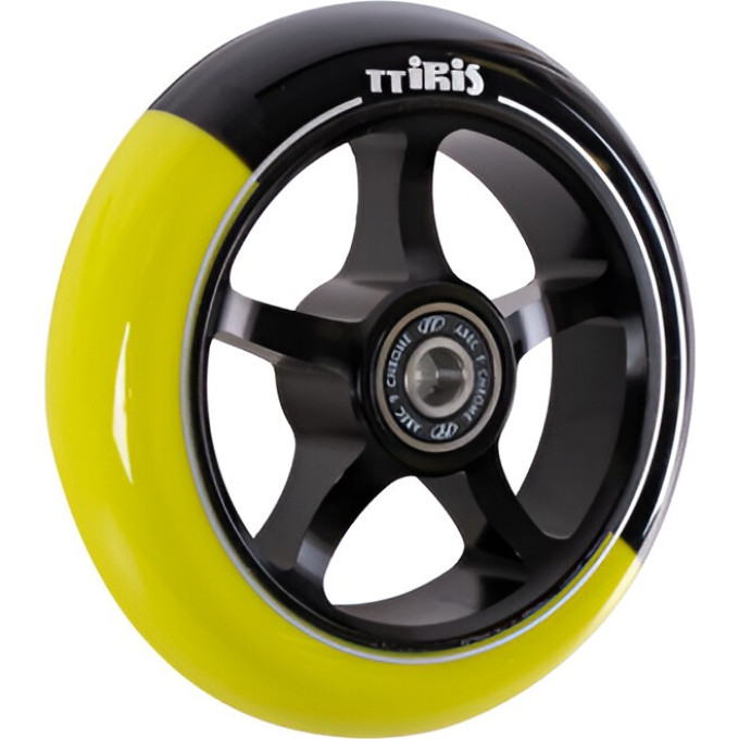 Колесо TECH TEAM для самоката X-Treme 110*24мм, Iris, black-yellow