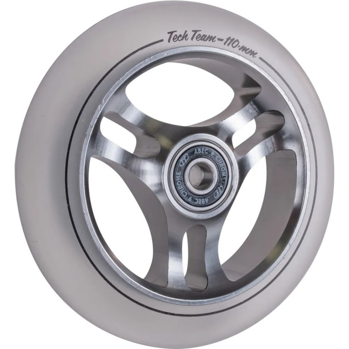 Колесо TECH TEAM для самоката X-Treme 110*24мм TRIANGLE, transparent