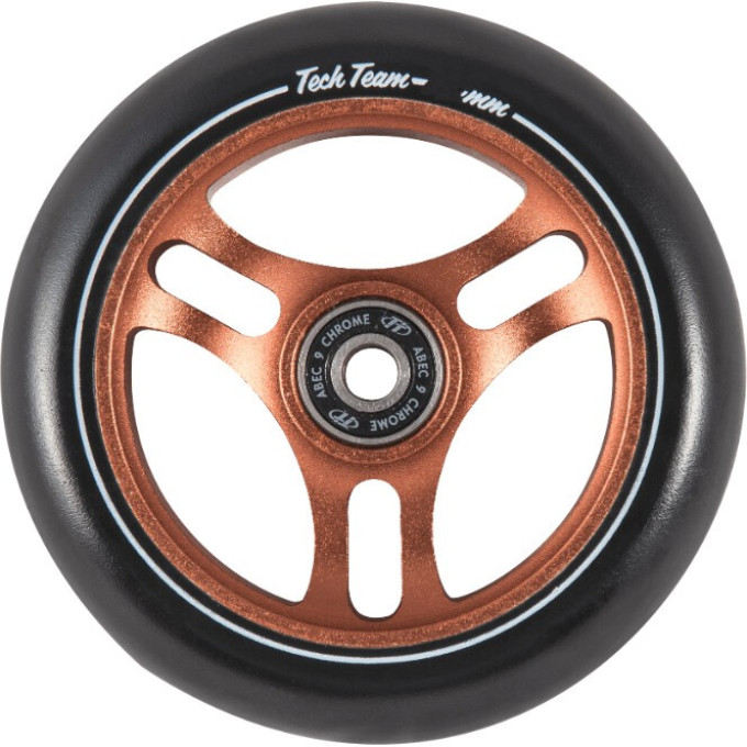 Колесо TECH TEAM для самоката X-Treme 120*24 мм, Freddy, orange