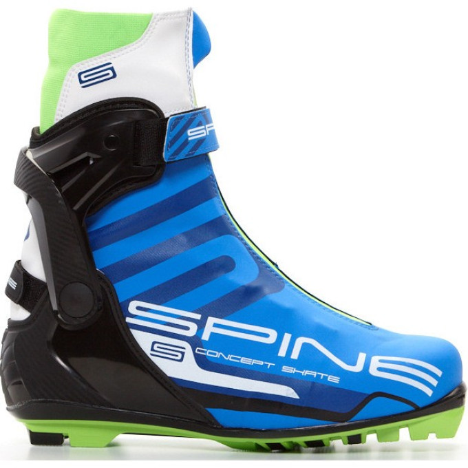 Лыжные ботинки TECH TEAM SPINE NNN Concept Skate Pro (297) (синий/черный/салатовый), размер 39