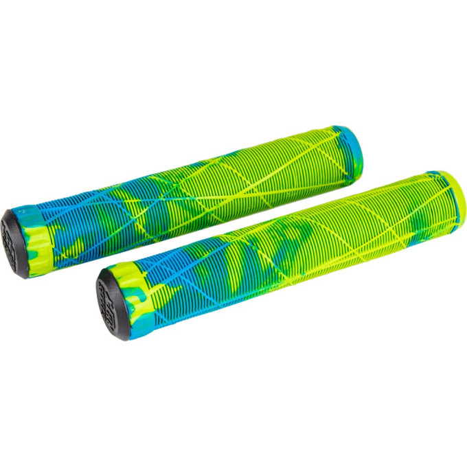 Набор грипсы TECH TEAM 2шт с барендами Green-Blue BL 170/22 1/50 294361