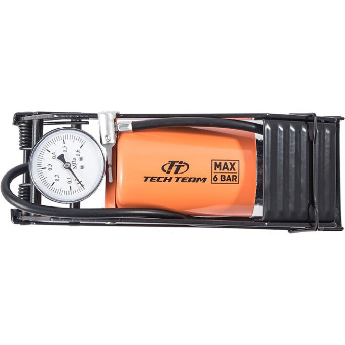 Насос ножной TECH TEAM FP-9807B 80х130мм с манометром