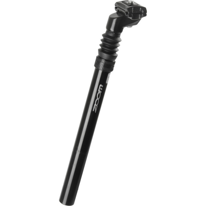 Подседельный штырь TECH TEAM ZOOM амортизационный 31.6x300 mm, ход 50 мм, алюминиевый, черный SPS-C372 31.6MM