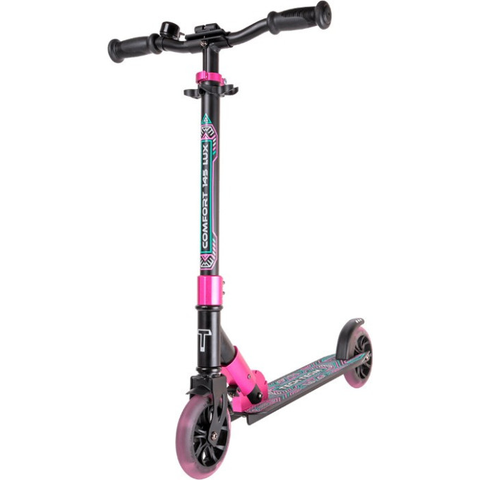 Самокат TECH TEAM COMFORT 145 LUX black/pink