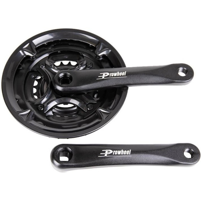 Система TECH TEAM Prowheel, черная, шатун алюминиевый, 152мм, 3 скорости. 1/10 MA-AC49-3 152