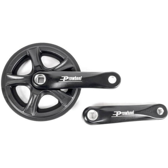 Система TECH TEAM Prowheel, черная, шатун алюминиевый, 165мм, 1 скорость. 1/10 PRO-Q36PP 165